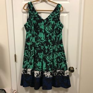 Taylor Color lock Fit & Flare Dress